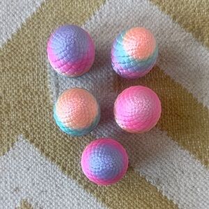 3-D printed dragon, egg shells set of 5